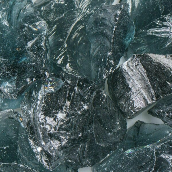 Calle Recycled Chunky Glass Gray - Medium - 0.5-1 in. - 1 lbs CA2758613